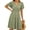 Green Floral, variant on PRETTYGARDEN Women's Summer Sundress Spring Short Sleeve V Neck Swiss Dot Midi Boho Long Dresses Wedding Guest Dress
