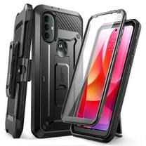 SUPCASE Unicorn Beetle Pro Series Case for Moto GPower 2022 [Not Fit 2021/2020 Version], Built-in Screen Protector Full-Body Rugged Holster & Kickstand Case (Black)