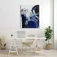 thumbnail image 2 of Stupell Industries Lively Indigo Blue Abstraction Chaotic Line Collage Abstract Painting Gallery Wrapped Canvas Print Wall Art, 36 x 48, 2 of 6