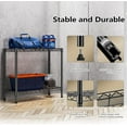 thumbnail image 2 of M MZG 220 lbs 2 Tier Storage Rack Metal Wire Shelving Unit, Storage Standing Household Shelf Organizer for Laundry Bathroom Kitchen Pantry , Black 11.8" D x 27.6" W x 23.4" H, 2 of 7