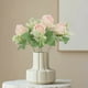 thumbnail image 4 of Ramo de rosas artificiales color rosa dorado, estilo nórdico, flor de imitación fresca, ramo de mano para bodas, decoración del hogar, 4 of 6