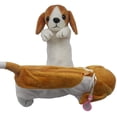 thumbnail image 1 of Estuche para lápices con diseño de animales de peluche y perro para adolescentes y neceser, 1 paquete, color marrón y blanco., 1 of 7