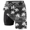 thumbnail image 2 of Men's Board Shorts for Everyday Leisure Style Swim Trunks with Double Layer Mesh Beach Surfing Ready Performance Swimwear for Year-Round Use, 2 of 4