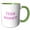Green/White, variant on 3drose, Team Mommy - Pink Girly Retro Sporty or College Sports Font - Gifts for Moms Good for Mothers Day, 15oz Mug