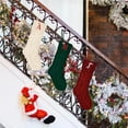 thumbnail image 5 of Personalized Christmas Stockings with Initials, 18 Inches Large Embroidered Monogrammed Cable Knit Christmas Stocking for Family, Xmas Holiday Party Gifts & Decoration for Fireplace, 5 of 7