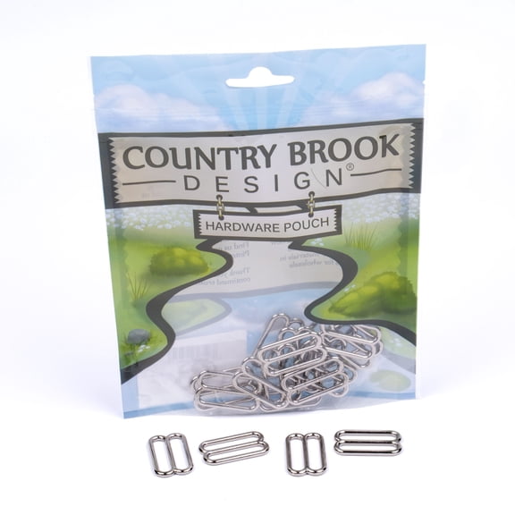 50 - Country Brook Design® 1 inch Metal Round Triglide Slides
