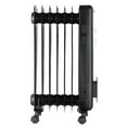 thumbnail image 2 of Black 1500W Electric 3 Speed Oil-Filled Radiant Space Heater for Medium Room, 2 of 4