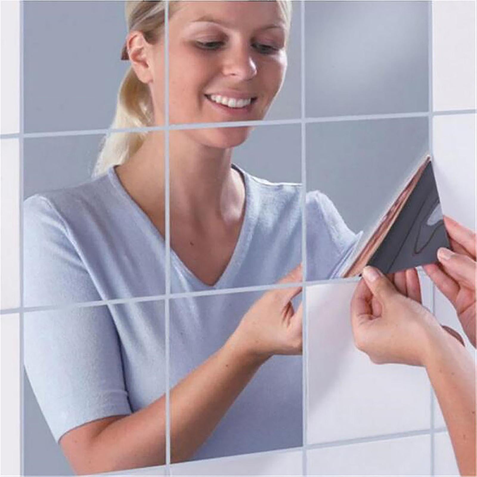 Flexible Mirror Sheets Self Adhesive Non Glass Mirror Tiles,diy Mirror Wall  Stickers For Home Wall Decor