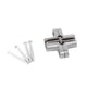 thumbnail image 2 of Bisagras Ocultas Cruzadas Invisibles Para Puerta Plegable De Aleación De Zinc De 180 Grados 43,7 Mm/60,4 Mm/68,8 Mm/94 Mm, Menos Ruido, Conveniente De Usar Con Orificios, 2 of 7