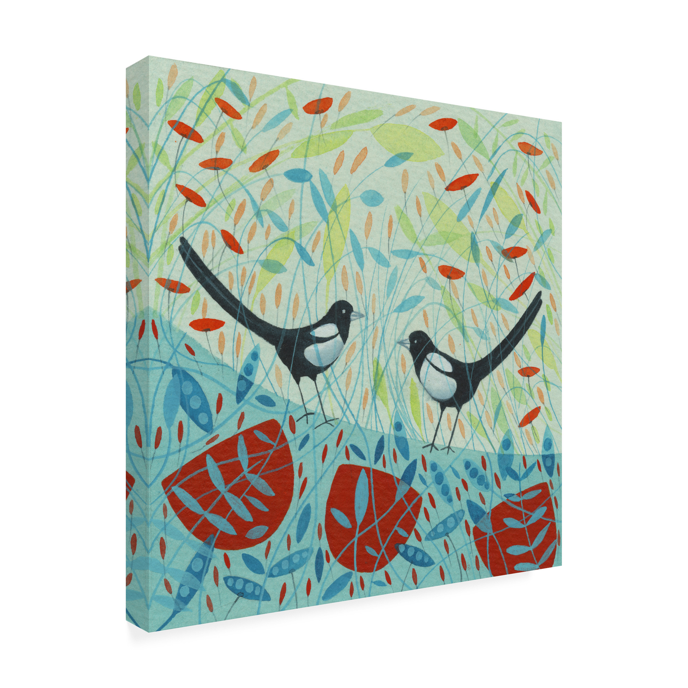 Michelle Campbell 'Magpies' Canvas Art