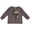 Charcoal Grey, variant on This Princess is Two- Second Birthday Girls Long Sleeve Toddler T-Shirt