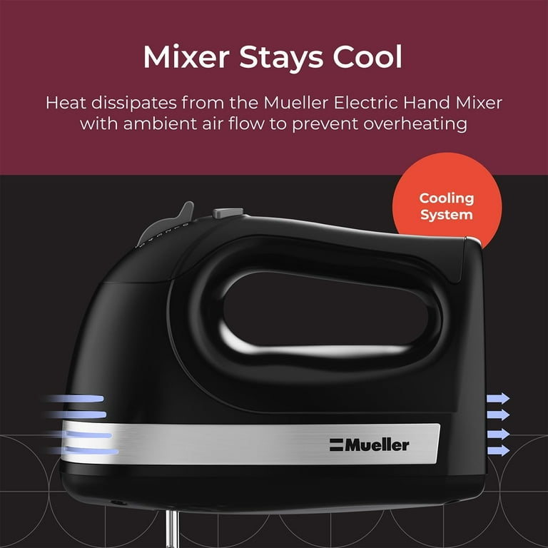 Mueller 5-Speed Electric Hand Mixer - White – mueller_direct