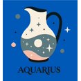 thumbnail image 5 of Aquarius Zodiac Pitcher With Water Adult Blue Long Sleeve Hoodie-Small, 5 of 6