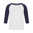 thumbnail image 5 of Abomasnow Mens Big and Tall Athletic Shirts 3/4 Length Sleeve Crewneck Color Block Shirts Casual Soft Workout Running Basic Shitrts, 5 of 5