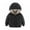 Black, variant on XBASW Kids Baby Winter Cotton-Padded Coats for Boys Girls Hooded Zipper Jacket Toddler Coat Outerwear Thickening Snowsuit for 2-7Y