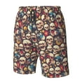 thumbnail image 4 of Logiee rock record music Skull Print Mens Swim Trunks Quick Dry Board Shorts,Breathable Hawaii Beach Shorts Swimwear Bathing Suits-XX-Large, 4 of 6
