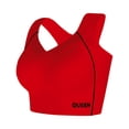 thumbnail image 2 of Wirefree Sports Bra for Plus Size Women, Full Coverage with Side Support & Back Smoothing Design, High Impact Support for Running, Gym & Yoga. Red 48, 2 of 3