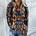 thumbnail image 3 of JTZGDY Vintage Hooded Sweatshirts for Women Fashion Aztec Print Ethnic Style Western Shirts Lightweight Casual Fall Long Sleeve Drawstring Hoodie Outwear Tops with Kangaroo Pockets Multicolor#04 S, 3 of 6