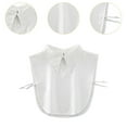 thumbnail image 6 of freneci False Collar Accessory Shawl Lapel Collar for Sweater Shirts Formal Uniforms White without Button, 6 of 8