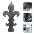 thumbnail image 1 of ADDHAT Remates Decorativos De Hierro Negro Para Cercas Que Mejoran Exterior, 1 of 6