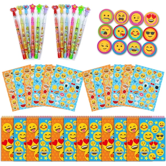 Tinymills Emoji Birthday Party Favor Set, 48-Count