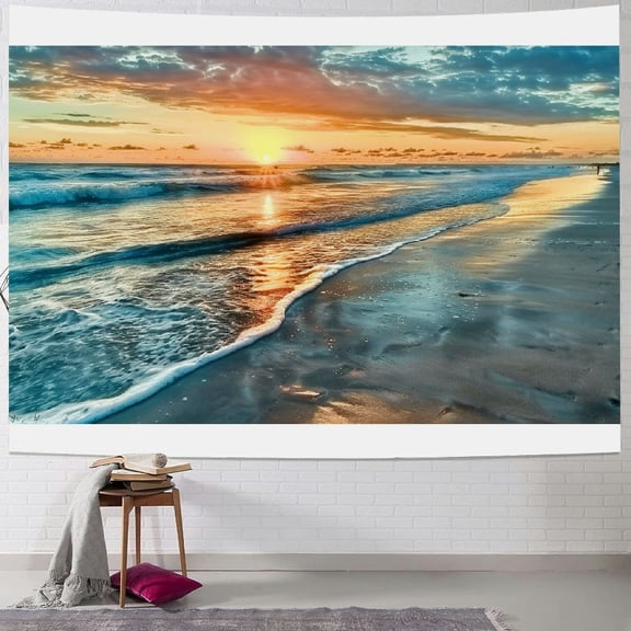 BCIIG Sunset Tapestry Wall Hanging Unique Style Graphic Tapestries Home Wall Decor Art for Living Room Bedroom Apartment Farmhouse Dorm 40x30inch
