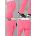 thumbnail image 4 of Adar Addition Scrubs for Women - Skinny Leg Cargo Drawstring Scrub Pants - A6104P - Azalea Pink - XXS, 4 of 7