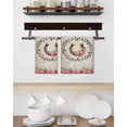 thumbnail image 3 of Pink Roses Kitchen Dish Towels for Drying Dishes Set of 3, Spring Horseshoes Floral Leaves Vintage Waffle Weave Microfiber Hand Tea Bathroom Towels Quick Dry & Absorbent Towel 15.7x23.6, 3 of 7