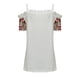 thumbnail image 4 of Pntutb Mujeres Casual Manga Corta Cuello en V Cremallera Hollow Out Impresión Camiseta Blusa tops Pntutb Pntutb-1494, 4 of 6