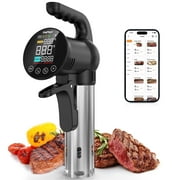 CharMeter SSV-102-W 2.4G WiFi Sous Vide Cooker, 1000W Sous Vide Machine with Immersion Circulator, App Recipes, Alarms, Timer and Booking Function, Ultra Accurate Control