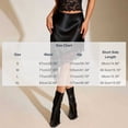 thumbnail image 3 of Women Lace Trim Satin Long Skirt Asymmetrical Silk Lace Skirt Elegant Elastic Waist Flowy A Line Midi Underskirt Black XL(XL), 3 of 8