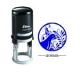 thumbnail image 1 of Round Self Inking Kids Teacher Stamp BIRD DESIGN Personalized Custom Shiny 20mm Rubber Mini Stamp, 1 of 1