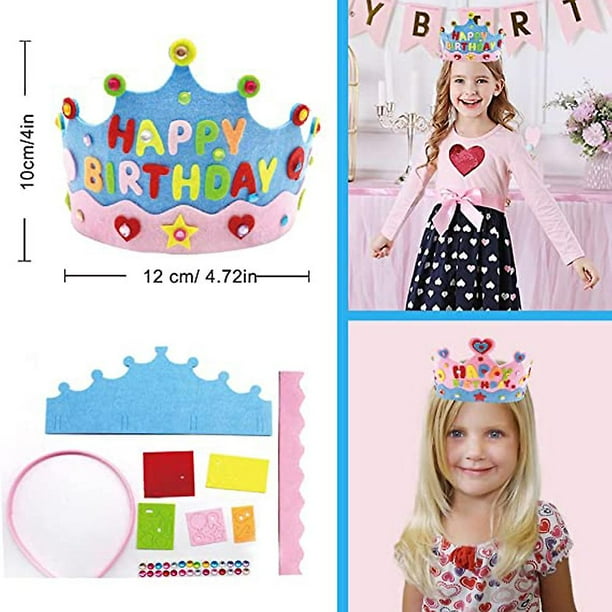 nipocaio Diy Felt Crowns For Kids Craft Kit Princess Tiaras Diy
