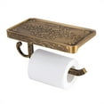 thumbnail image 3 of Toilet Paper Holder, Wall Mounted Brass Tissue Holder Tissue Roll Holder  For Toilet For Kitchen For Home For Bathroom, 3 of 8