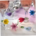 thumbnail image 5 of OFFIGAM 6Pcs Assorted Color Flower Shaped Glass Markers for Adults Party Use, 5 of 8