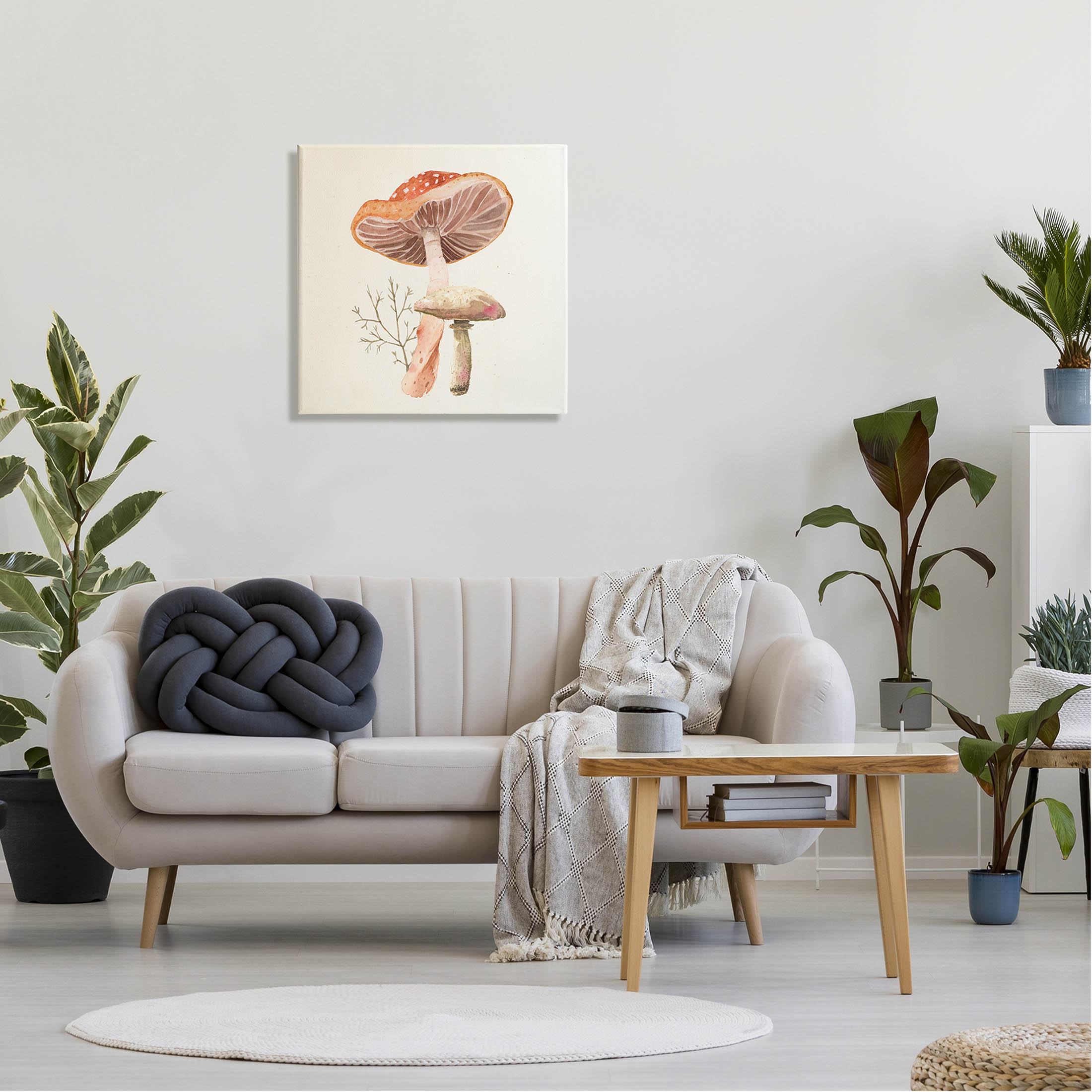 Forest Botanical Woodland Plants Botanical & Floral Graphic Art Gallery Wrapped Canvas Print Wall Art