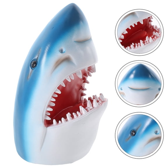 GOOHOCHY  Outdoor Garden Statues Artificial Shark Decor Realistic Model Office