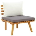 thumbnail image 4 of vidaXL 6 Piece Patio Lounge Set with Cushions Solid Acacia Wood, 4 of 8