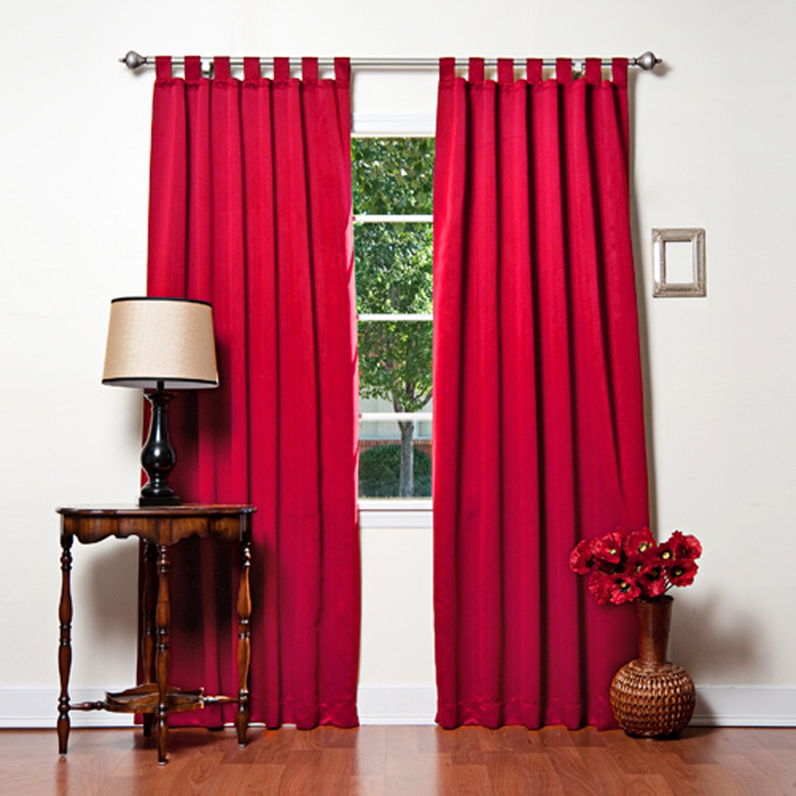 Best Home Fashion Solid Tab Top Blackout Curtain Panels