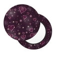 thumbnail image 2 of Naloa Snowflakes and Hearts Round Bar Stool Cushion Cover 12-14 inch, Fits Kitchen, Office, Restaurant Chairs - 14 inch, 2 of 7