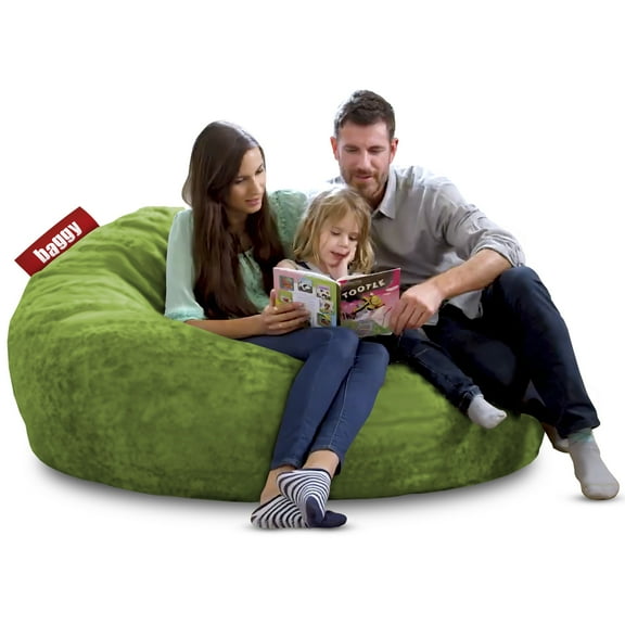 Puff Cama King Size 2 en 1 Baggy Verde Manzana 180 x 180 cm
