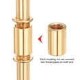 thumbnail image 4 of Uxcell Lighting Downrod 12 Inch Long M10 Threaded Extension Rod Lighting Fixtures Gold Tone 4 Set, 4 of 5