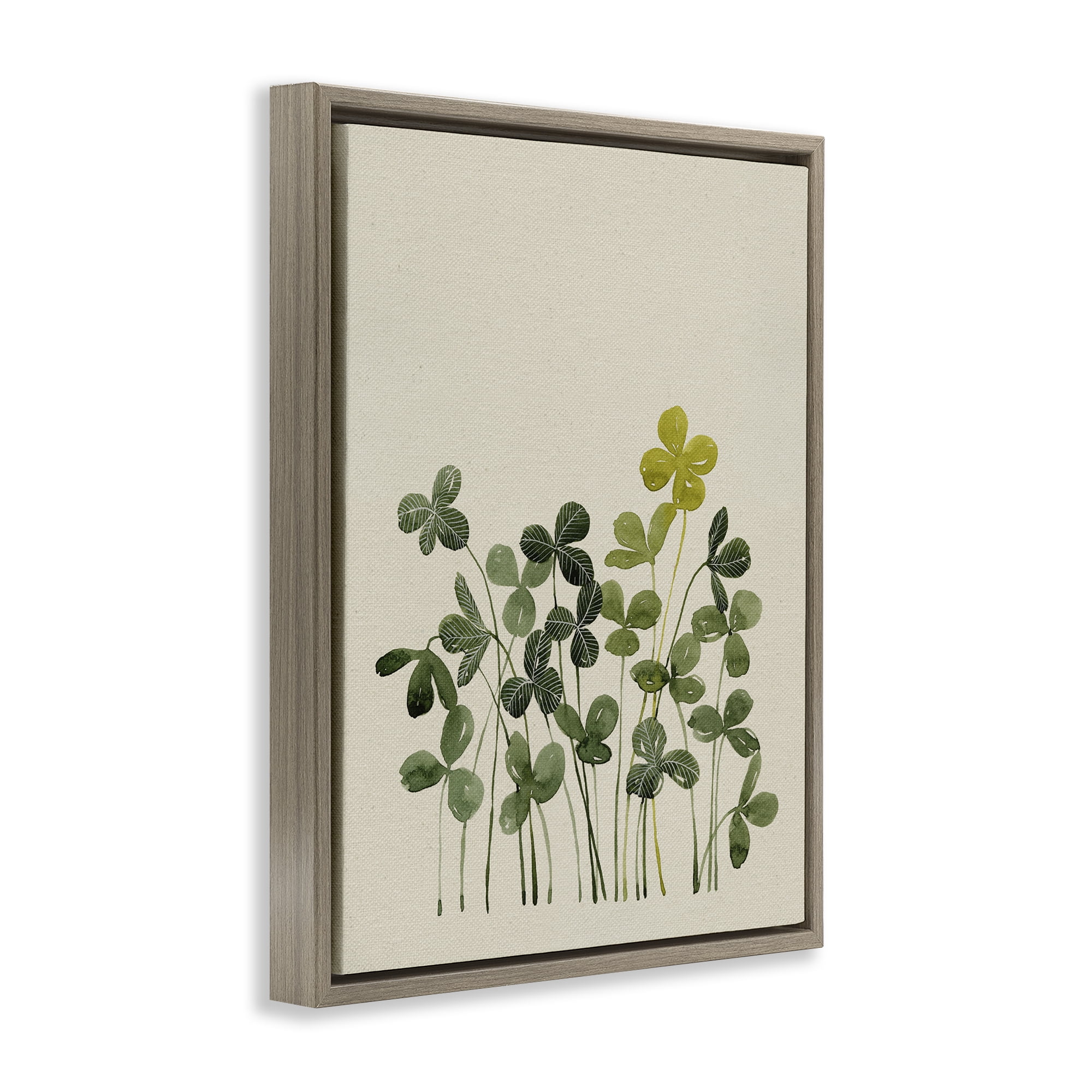Hidden Gems Botanicals Brown Framed Floater Canvas Wall Art, design by Grace Popp