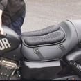thumbnail image 4 of Cojín de asiento de motocicleta Riwesomey Ajuste universal Negro, 4 of 6