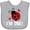 AC-Heather Grey, variant on Inktastic First Birthday Ladybug 1 Year Old Girls Baby Bib
