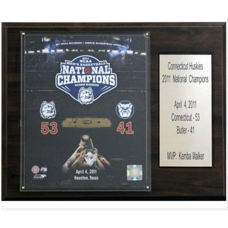 Connecticut Huskies Ncaa Ball C&I Collectables NCAA Basketball 12x15 Connecticut Huskies 2011 National Champions Plaque ()