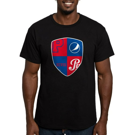 CafePress - Pepsi Varsity Badge 7 Men's Fitted T Shirt (Dark) - Men's Fitted T-Shirt