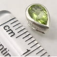 thumbnail image 3 of SilverStarJewel 925 Pure Silver Green Peridot Indian Jewelry Store Studs Post Earrings 0.8 CM, 3 of 3