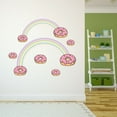 thumbnail image 3 of Danish Pastel Wall Decal Cute Pastel Rainbow Over Donuts with Rainbow Sprinkles Bedroom Wall Decal for Girls Cute Themed Room Décor - Size: 10 In x 8 In, 3 of 5