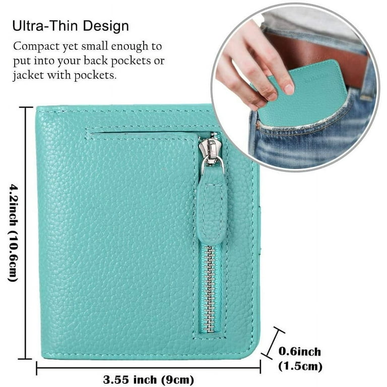 FUNTOR Small Wallets for Women, Ladies Small Compact Bifold
